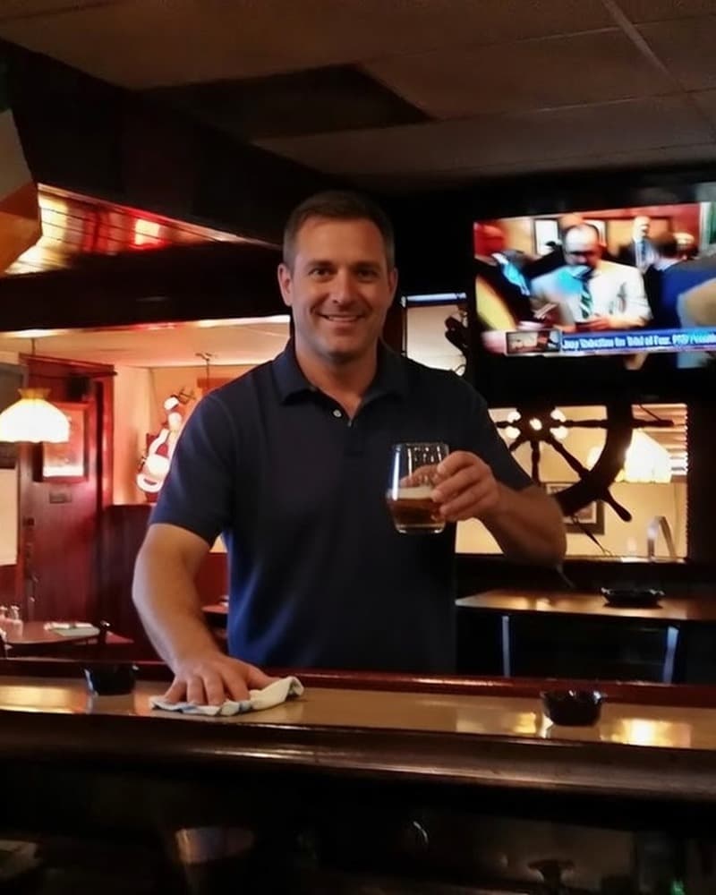 Friendly bartender