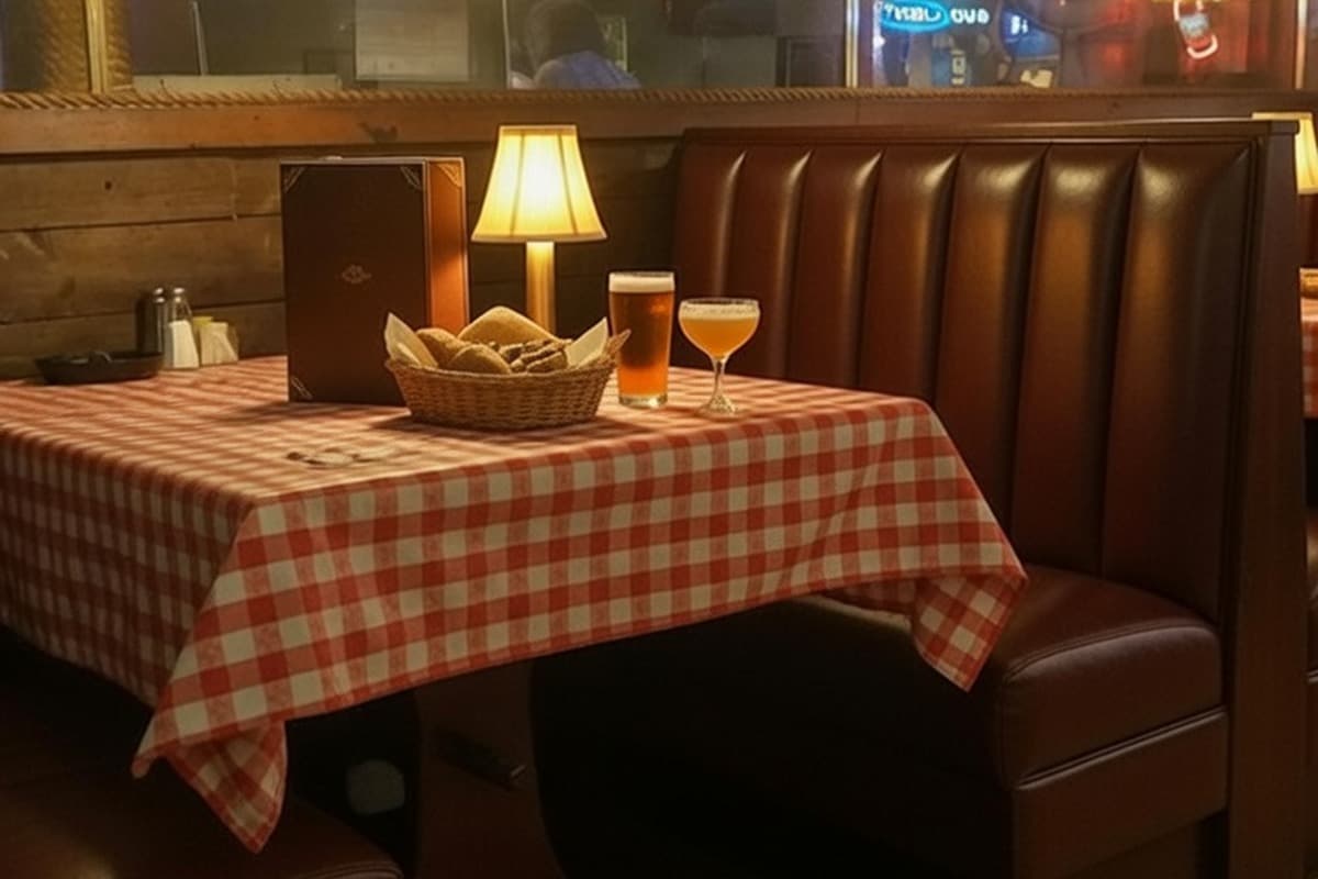 Cozy pub booth