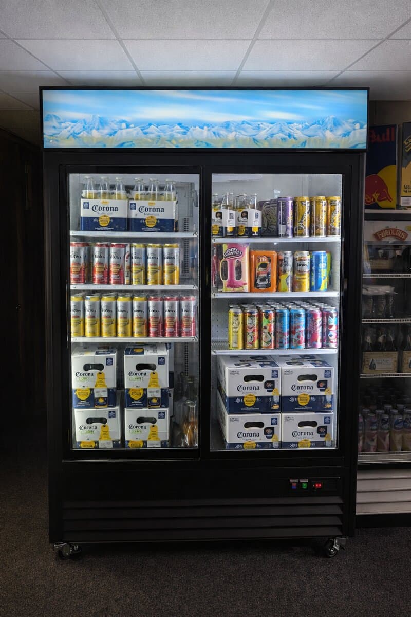 Cold beer ready for takeout